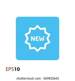 Minimalistic new label icon for web