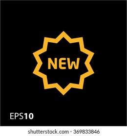 Minimalistic new label icon for web