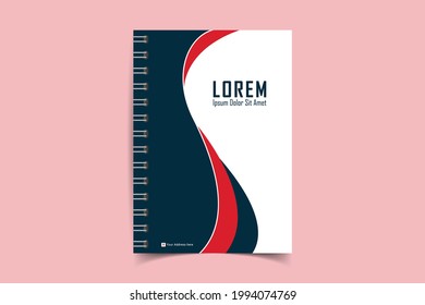 Minimalistic Notebook cover design templates. Layout set for covers of books, albums, notebooks, reports, magazines. Cover page design template. Geometric brochure layout. Vector illustration 