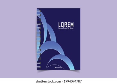 Minimalistic Notebook cover design templates. Layout set for covers of books, albums, notebooks, reports, magazines. Cover page design template. Geometric brochure layout. Vector illustration 