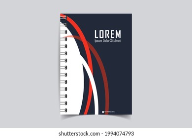 Minimalistic Notebook cover design templates. Layout set for covers of books, albums, notebooks, reports, magazines. Cover page design template. Geometric brochure layout. Vector illustration 