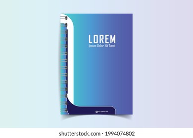 Minimalistic Notebook cover design templates. Layout set for covers of books, albums, notebooks, reports, magazines. Cover page design template. Geometric brochure layout. Vector illustration 