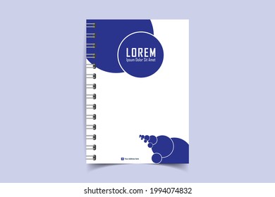 Minimalistic Notebook cover design templates. Layout set for covers of books, albums, notebooks, reports, magazines. Cover page design template. Geometric brochure layout. Vector illustration 