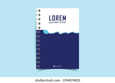 Minimalistic Notebook cover design templates. Layout set for covers of books, albums, notebooks, reports, magazines. Cover page design template. Geometric brochure layout. Vector illustration 
