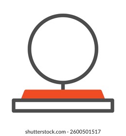 Minimalistic Orb Display with Simple Geometric Base