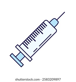 A minimalistic outline icon of a injection dental Ideal for medical, healthcare, and dentistry-related designs.
