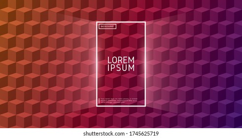 Minimalistic pattern, colorfull neon background