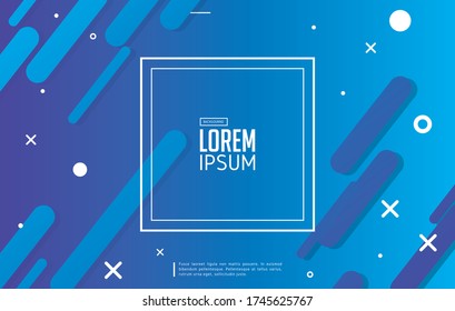 Patrón minimalista, fondo neo azul
