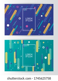 Minimalistisches Muster, Neo-Farbbanner-Hintergrund
