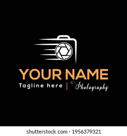 Minimalistische Fotografielogo-Vektorvorlage