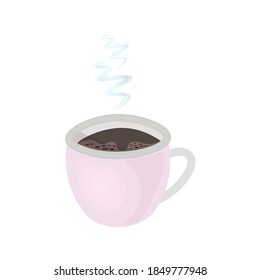 
Minimalistische rosafarbene Schleife auf weißem Hintergrund.
Vektorgrafik einzeln.