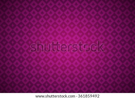 Minimalistic poker background with texture composed from card symbols