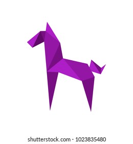 Minimalistic polygonal horse. It can be used for sticker, badge, card, patch, phone case, poster, t-shirt, mug etc.