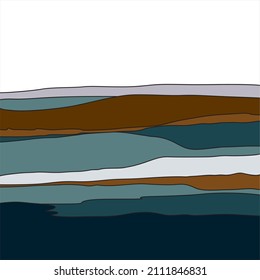 Minimalistic poster in abstract style.  Vector, scalable, editable and high-resolution for web and print use.