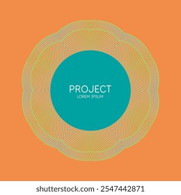 A minimalistic poster for placing information and text. A template for graphic design with geometric shapes.