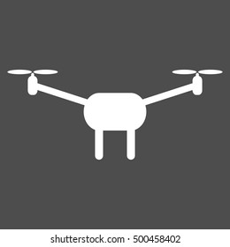 Minimalistic quadcopter icon. Isolated vector illustration.