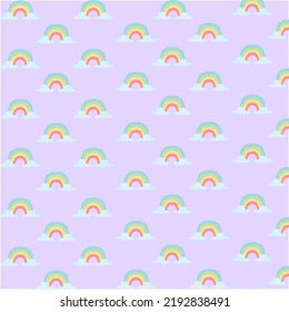 Minimalistic rainbow pattern background vector illustration.