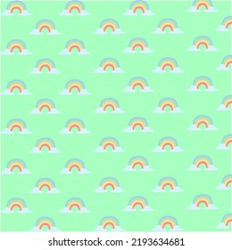 Minimalistic rainbow pattern background vector illustration.