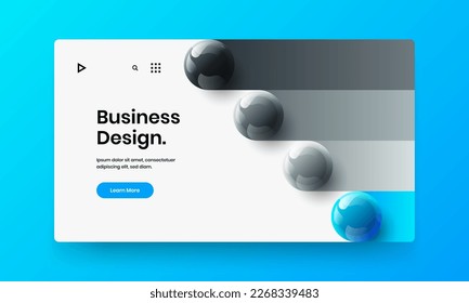 Minimalistische realistische Kugelfliegervorlage. Helles Vektordesign-Konzept mit Platine.