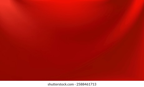 Minimalistic red gradient background. Smooth transitions, vibrant and dynamic effect. For Christmas, Valentine Day cards and modern branding and packaging. Vector illustration, EPS 10.