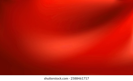 Minimalistic red gradient background. Smooth transitions, vibrant and dynamic effect. For Christmas, Valentine Day cards and modern branding and packaging. Vector illustration, EPS 10.