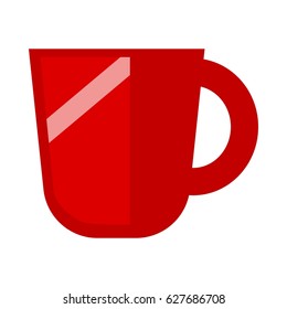 Mugre roja minimalista