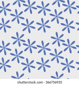 Minimalistic retro pattern - simple colors and shapes. Seamless background