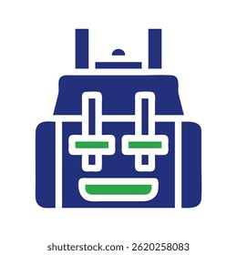 Minimalistic Rucksack Depiction with Simple Design