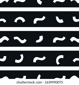 Minimalistic Scandinavian monochrome seamless pattern. Simple and clean abstract design. 