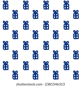 Minimalistic seamless pattern with christmas gifts. Simple minimalist style, scandinavian nordic design for interior, backdrop card, postcard.