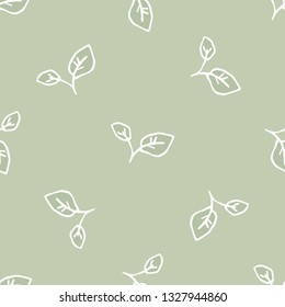 Minimalistic seamless pattern with leaf. nice background. Universal fashion design for fabric, interior, covers, children's products and other things.