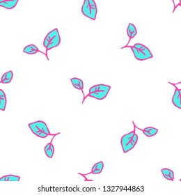 Minimalistic seamless pattern with leaf. nice background. Universal fashion design for fabric, interior, covers, children's products and other things.
