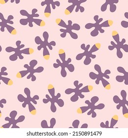 Patrón minimalista sin fisuras. Forma orgánica simple. Ilustración vector abstracta para impresión, decoración, textil, diseño de marca