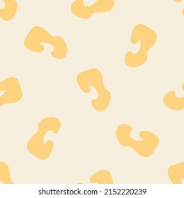 Minimalistic seamless pattern. Simple organic shape. Abstract vector illustration for printing, decor, textile, branding design