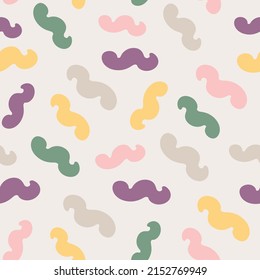 Minimalistic seamless pattern. Simple organic shape. Abstract vector illustration for printing, decor, textile, branding design