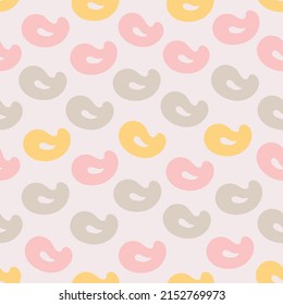 Minimalistic seamless pattern. Simple organic shape. Abstract vector illustration for printing, decor, textile, branding design