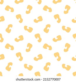 Minimalistic seamless pattern. Simple organic shape. Abstract vector illustration for printing, decor, textile, branding design