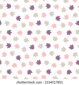 Minimalistic seamless pattern. Simple organic shape. Abstract vector illustration for printing, decor, textile, branding design