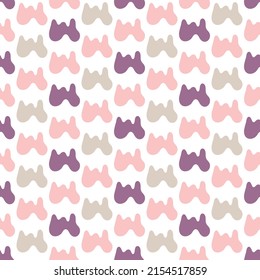 Minimalistic seamless pattern. Simple organic shape. Abstract vector illustration for printing, decor, textile, branding design