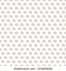 Minimalistic seamless pattern. Simple organic shape. Abstract vector illustration for printing, decor, textile, branding design