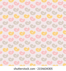 Minimalistic seamless pattern. Simple organic shape. Abstract vector illustration for printing, decor, textile, branding design