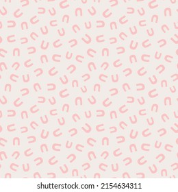Minimalistic seamless pattern. Simple organic shape. Abstract vector illustration for printing, decor, textile, branding design