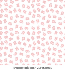 Minimalistic seamless pattern. Simple organic shape. Abstract vector illustration for printing, decor, textile, branding design