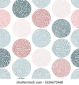 Minimalistic seamless pattern. Vector hand drawn illustration in pastel colors. A simple background is ideal for printing, textiles, fabric, wallpaper, wrapping paper, scrubbing, etc.