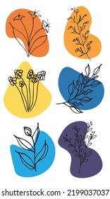 
Minimalistic set of plants color