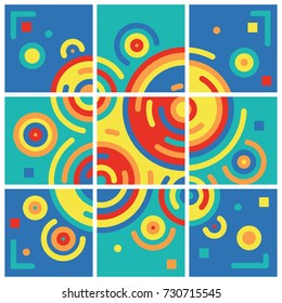 Minimalistic set White cover Brochure design. Flyer, booklet, annual report cover template. modern diagonal Abstract background. stripes and circles. vector stock illustration