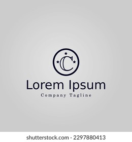 minimalistic and simple letter logo