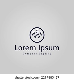 logotipo de carta simple y minimalista