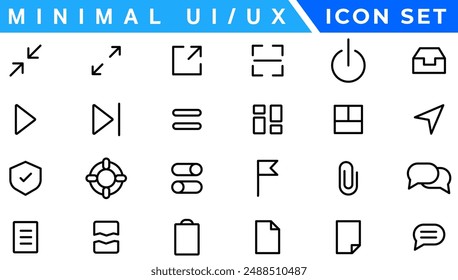 Minimalistic and simple looking glyph ui icons set for dark, light mode. Silhouette symbols for night, day themes. Solid pictograms. Vector isolated illustrations. Montserrat Bold, Light fonts used