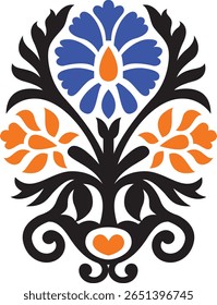 A minimalistic single flower motif drawn in elegant line art style. Perfect for modern embroidery, logo design, or subtle textile prints.

